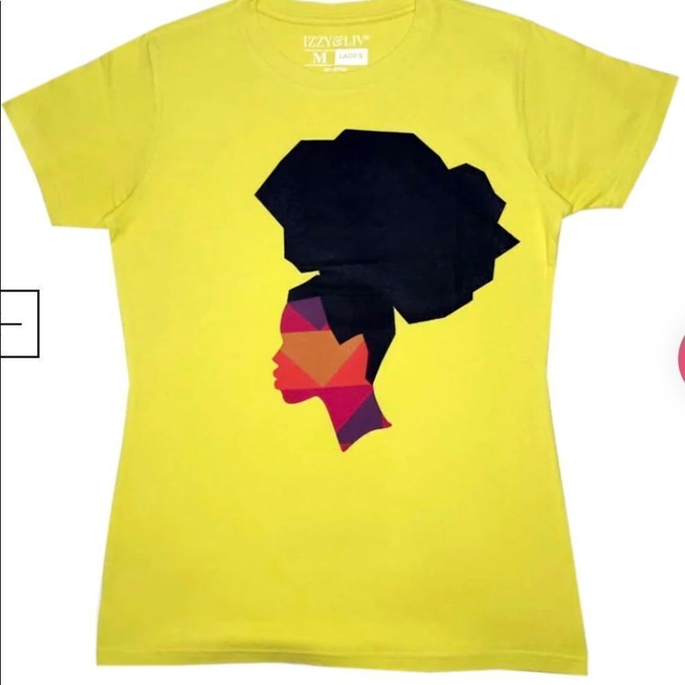 Abstract Afro T-Shirt Girl  Size Medium NWT‎